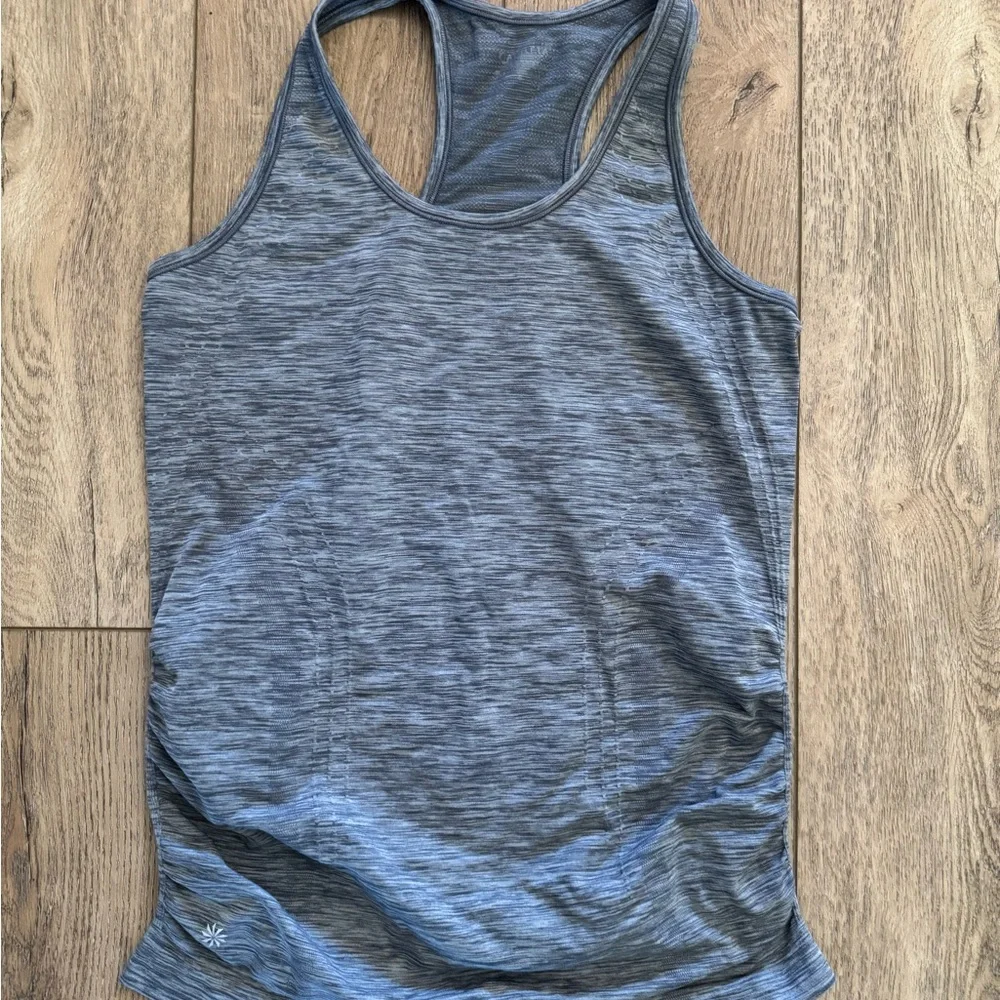 Athleta Blue Heathered Tank Top - Picture 1 of 8